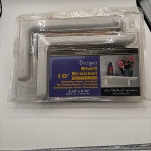 John Sterling 10” Shelf Brackets White Designer Series for 10-13” Shelves 75 lbs